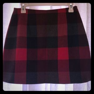 Plaid mini skirt